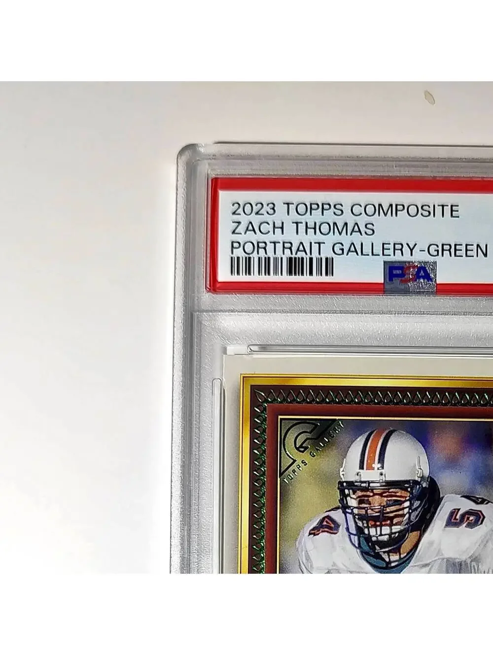 Zach Thomas 2023 Topps #PG-24 119/250 Gallery Green Parallel PSA 10 Gem Mint